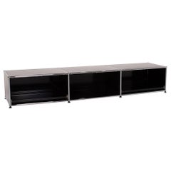 Used USM Haller Metal Sideboard Black Office Furniture Shelf Lowboard Modular