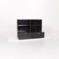 USM Haller Metal Sideboard Black Shelf Office