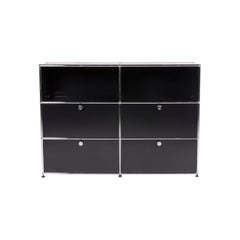 USM Haller Metal Sideboard Black Shelf Office Furniture