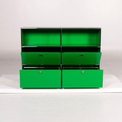 USM Haller Metal Sideboard Green Office Shelf