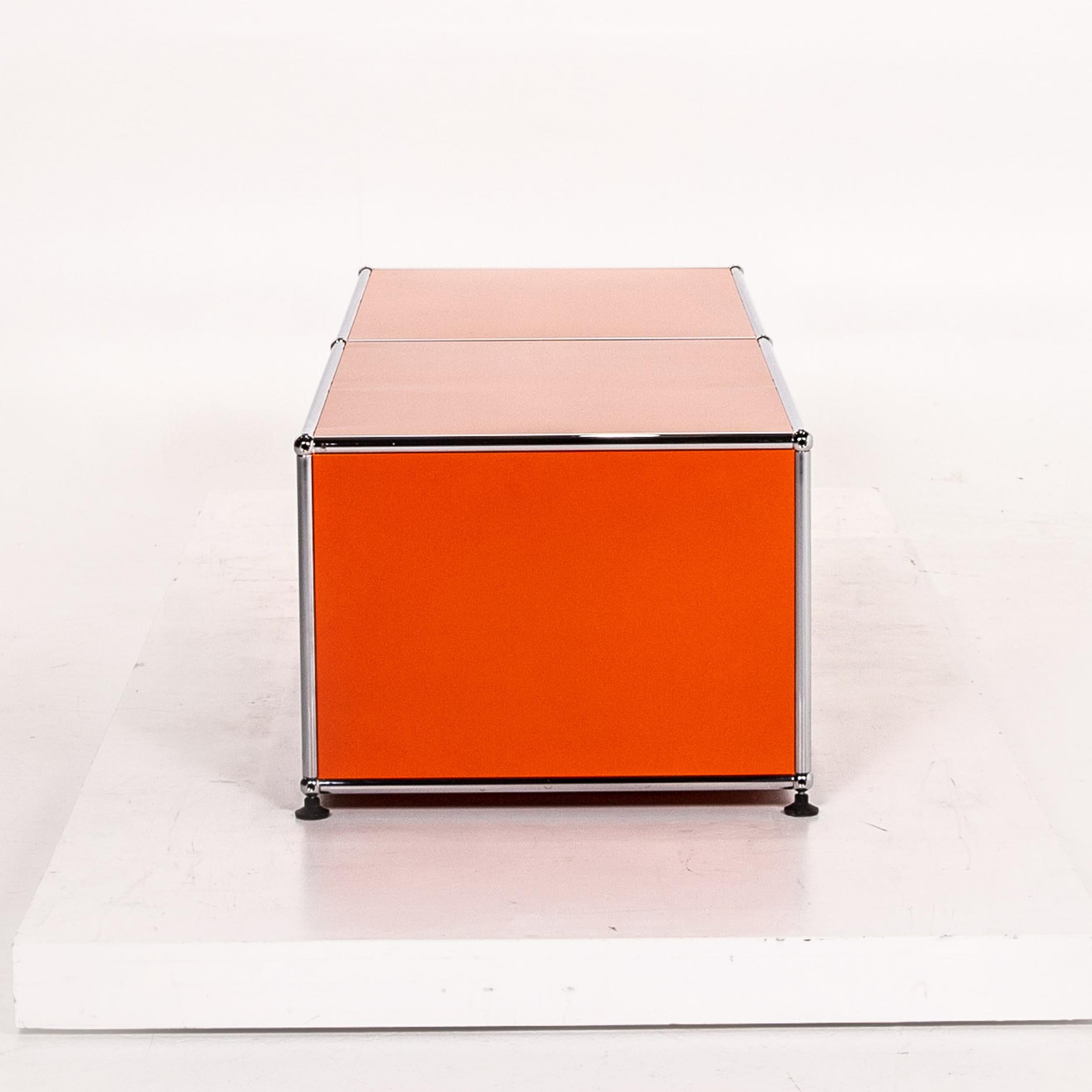 USM Haller Metal Sideboard Orange Office Furniture Lowboard Modular 2