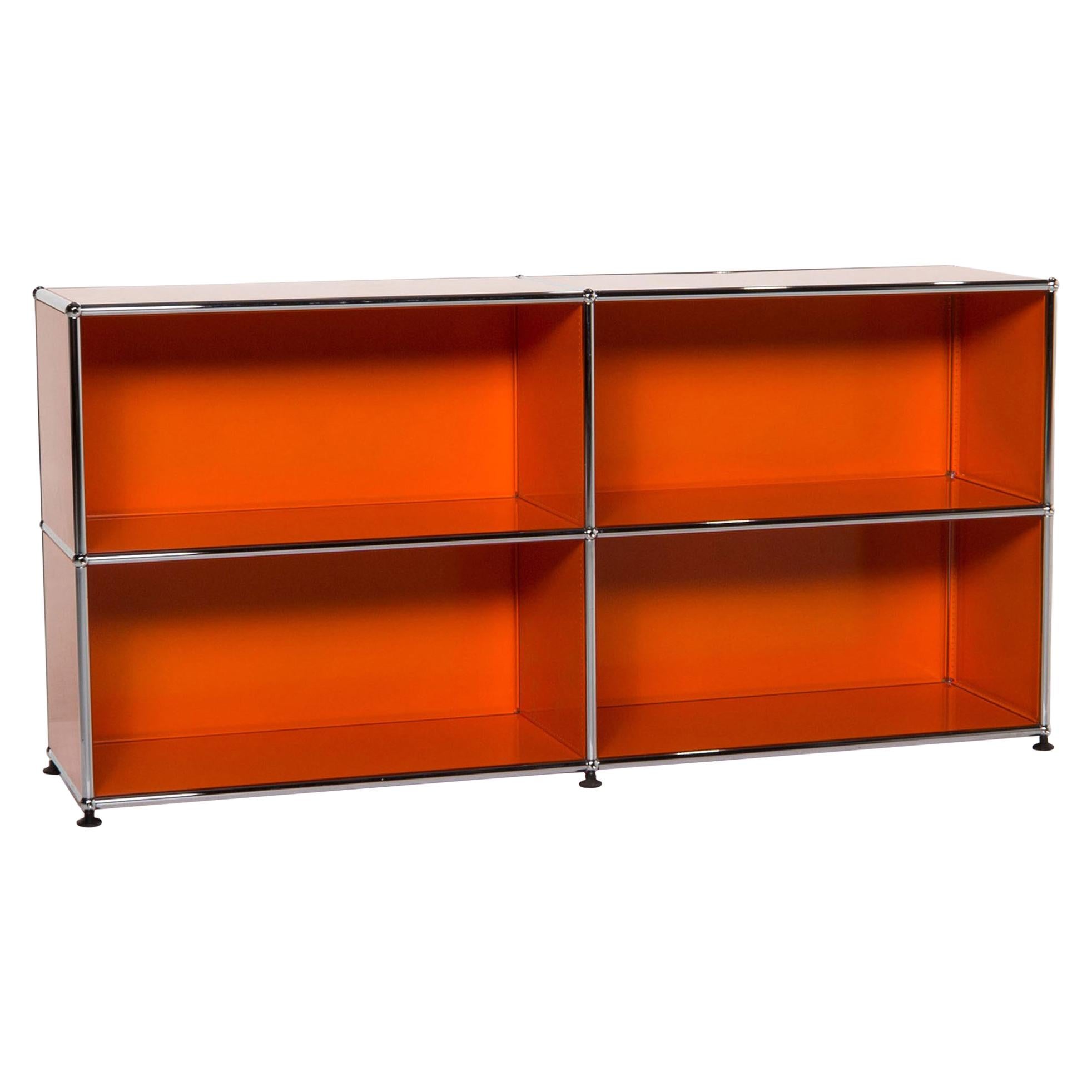 USM Haller Metal Sideboard Orange Office Furniture Shelf