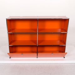 USM Haller Metal Sideboard Orange Shelf Office