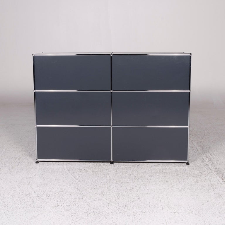 Usm Haller Metal Sideboard Shelf Gray 4 Drawers At 1stdibs