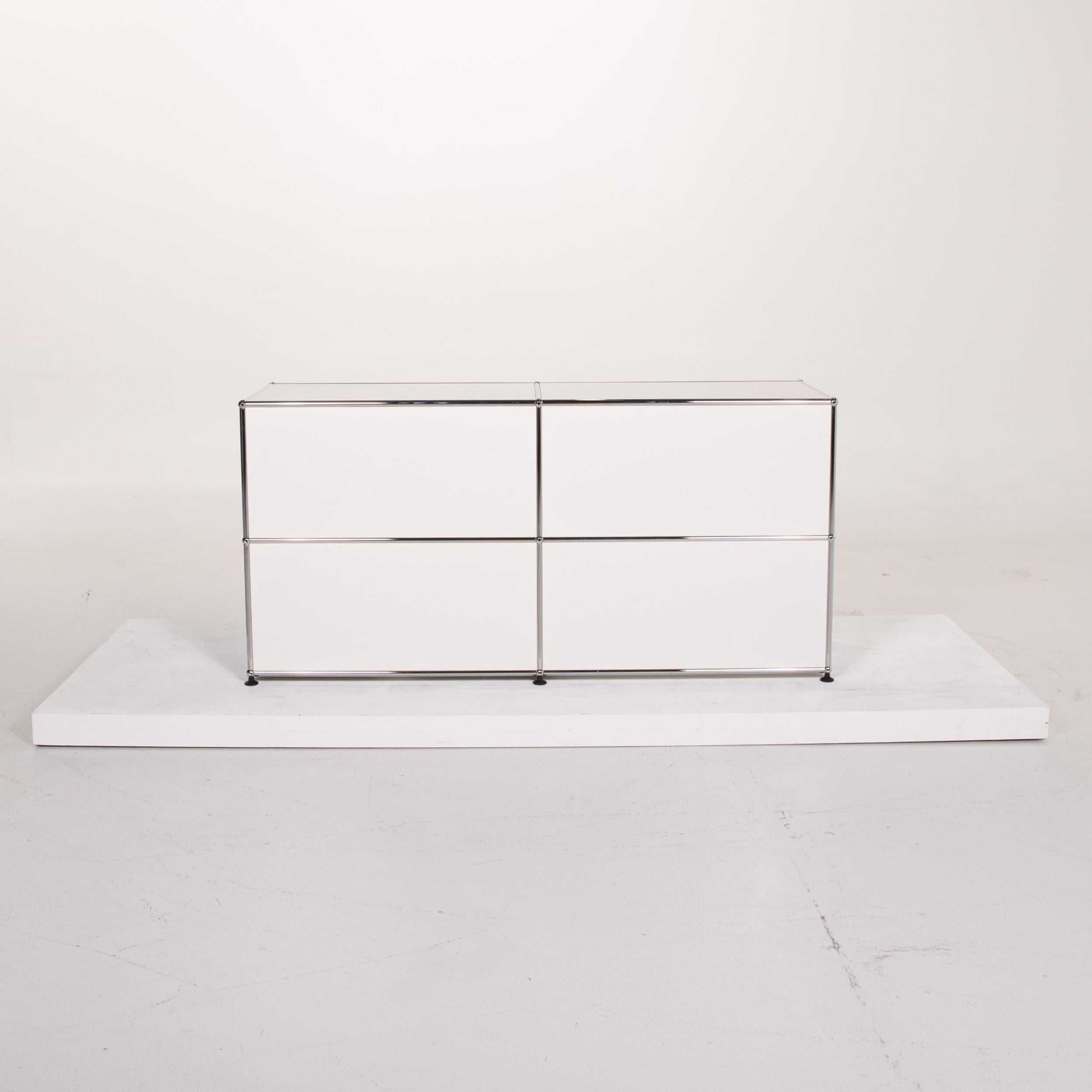 Usm Haller Metal Sideboard White Cabinet Office Furniture 5