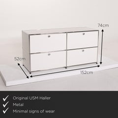 Usm Haller Metal Sideboard White Cabinet Office Furniture