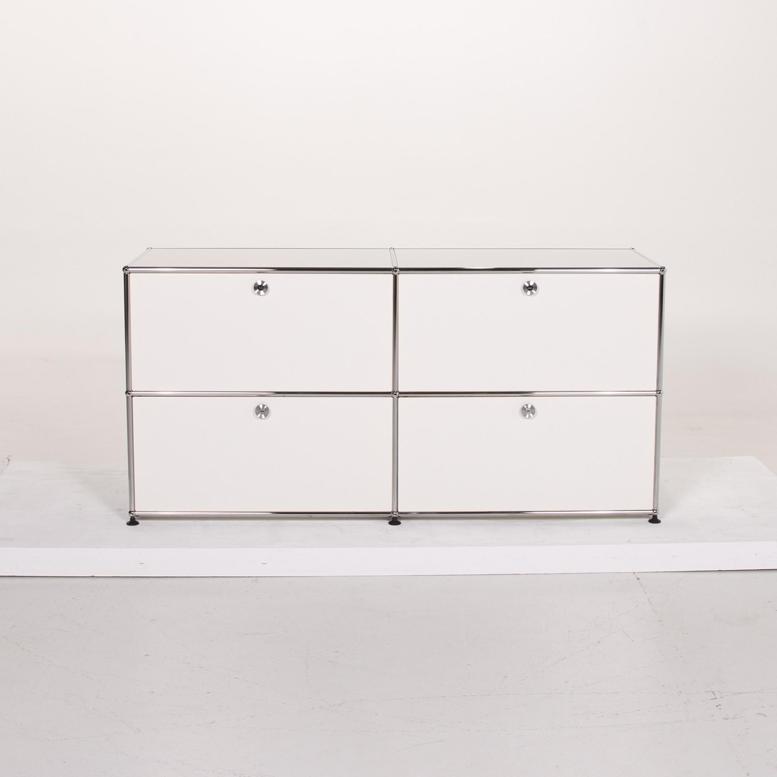 Contemporary Usm Haller Metal Sideboard White Cabinet Office Furniture
