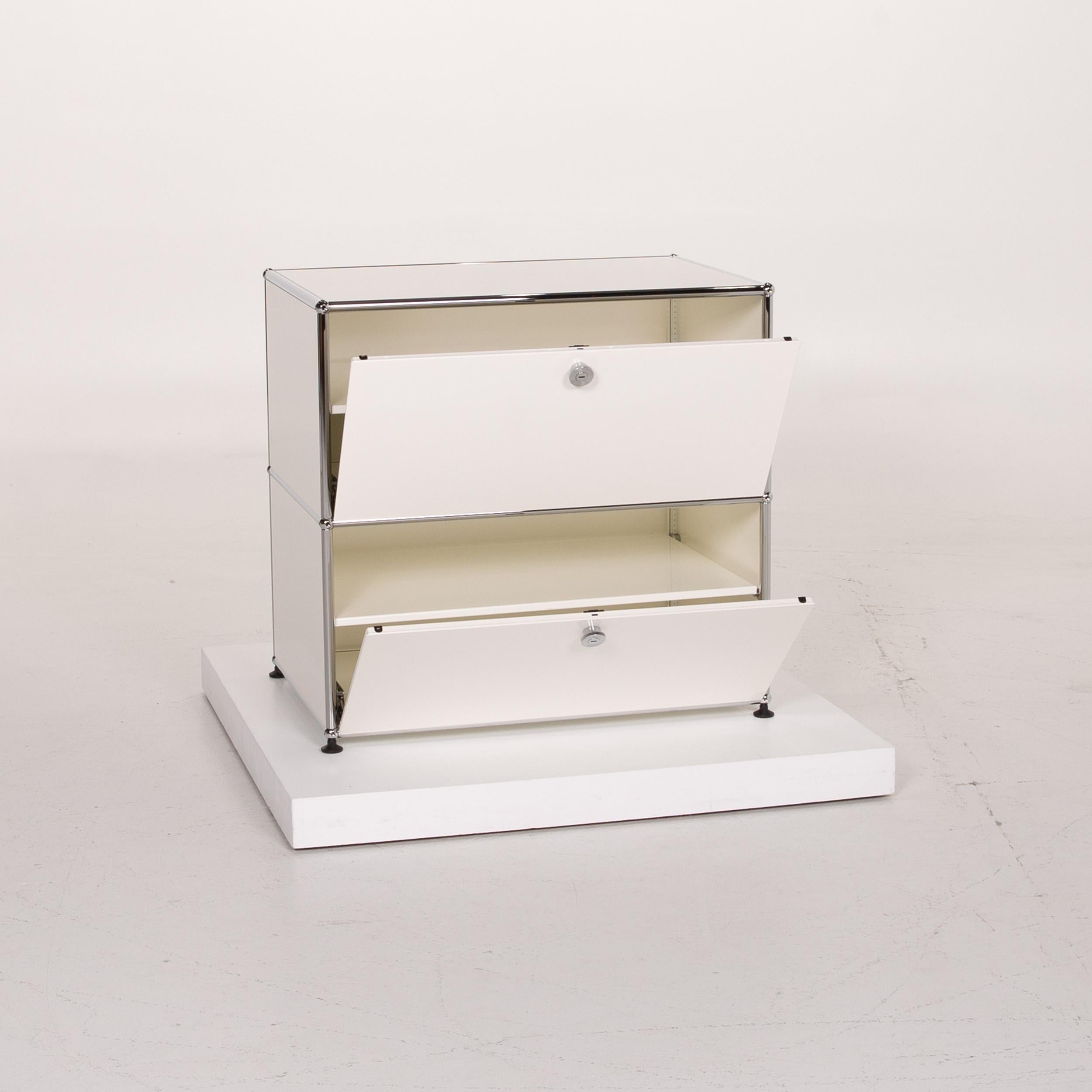 Contemporary Usm Haller Metal Sideboard White Cabinet Office Furniture For Sale