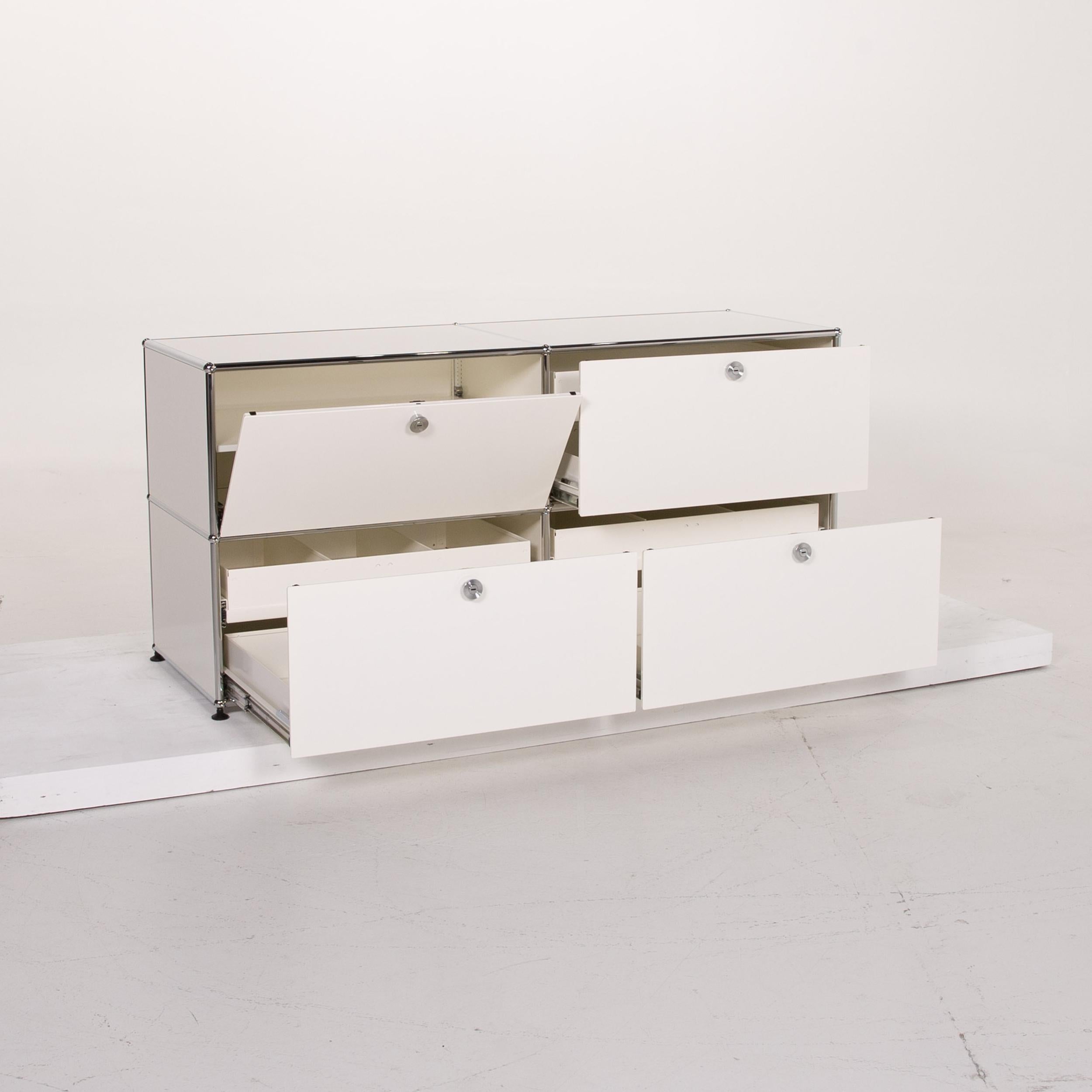 Usm Haller Metal Sideboard White Cabinet Office Furniture 1