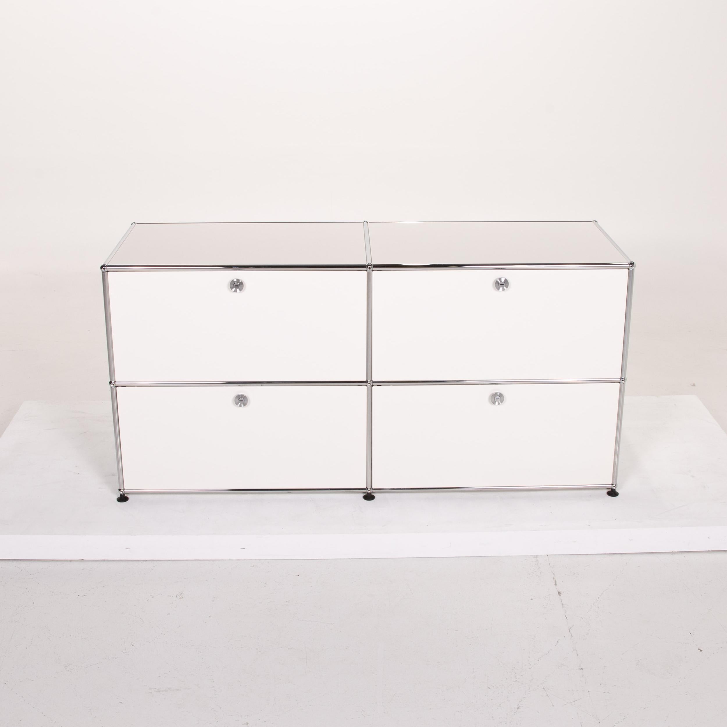 Usm Haller Metal Sideboard White Cabinet Office Furniture 3