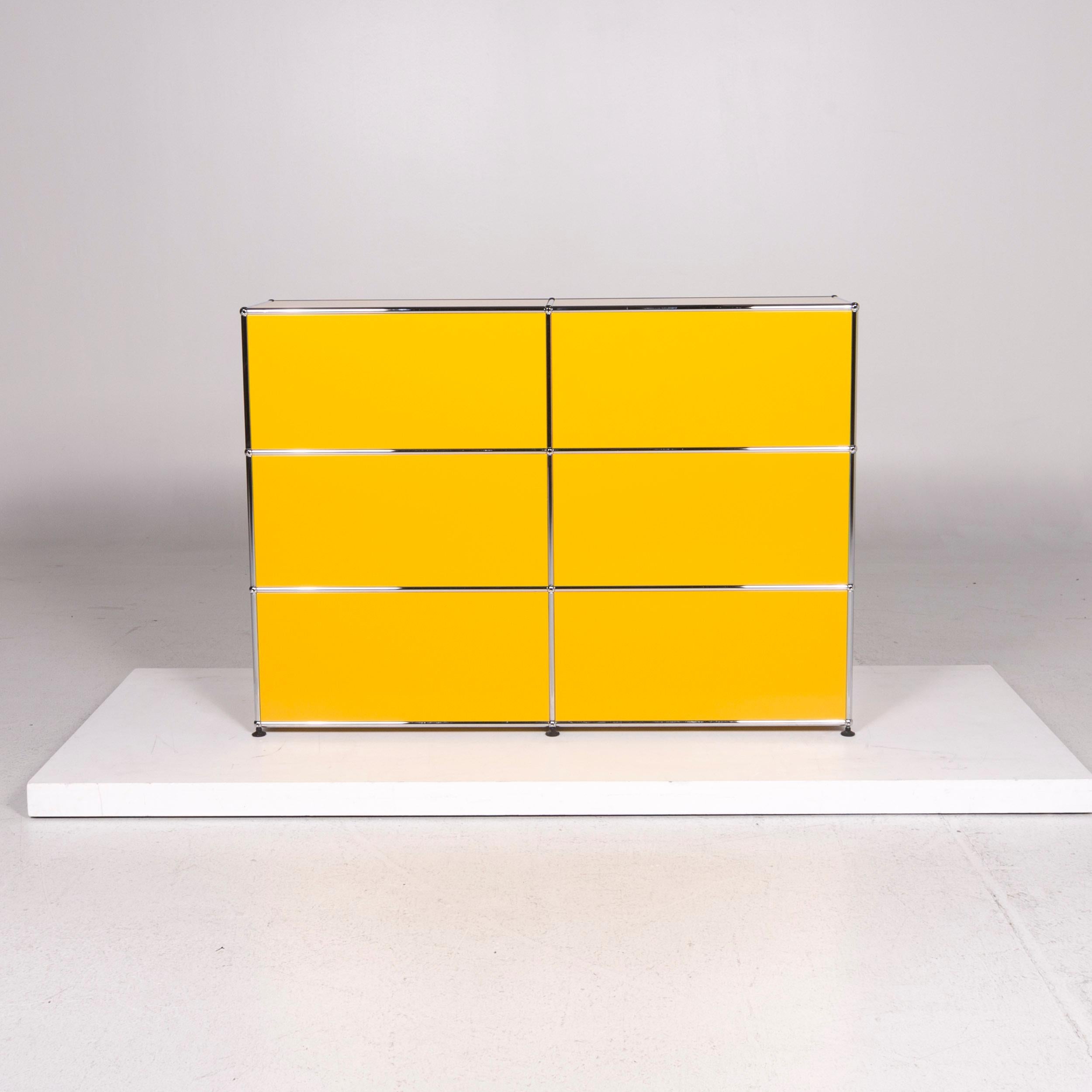 Contemporary Usm Haller Metal Sideboard Yellow Shelf Office Furniture