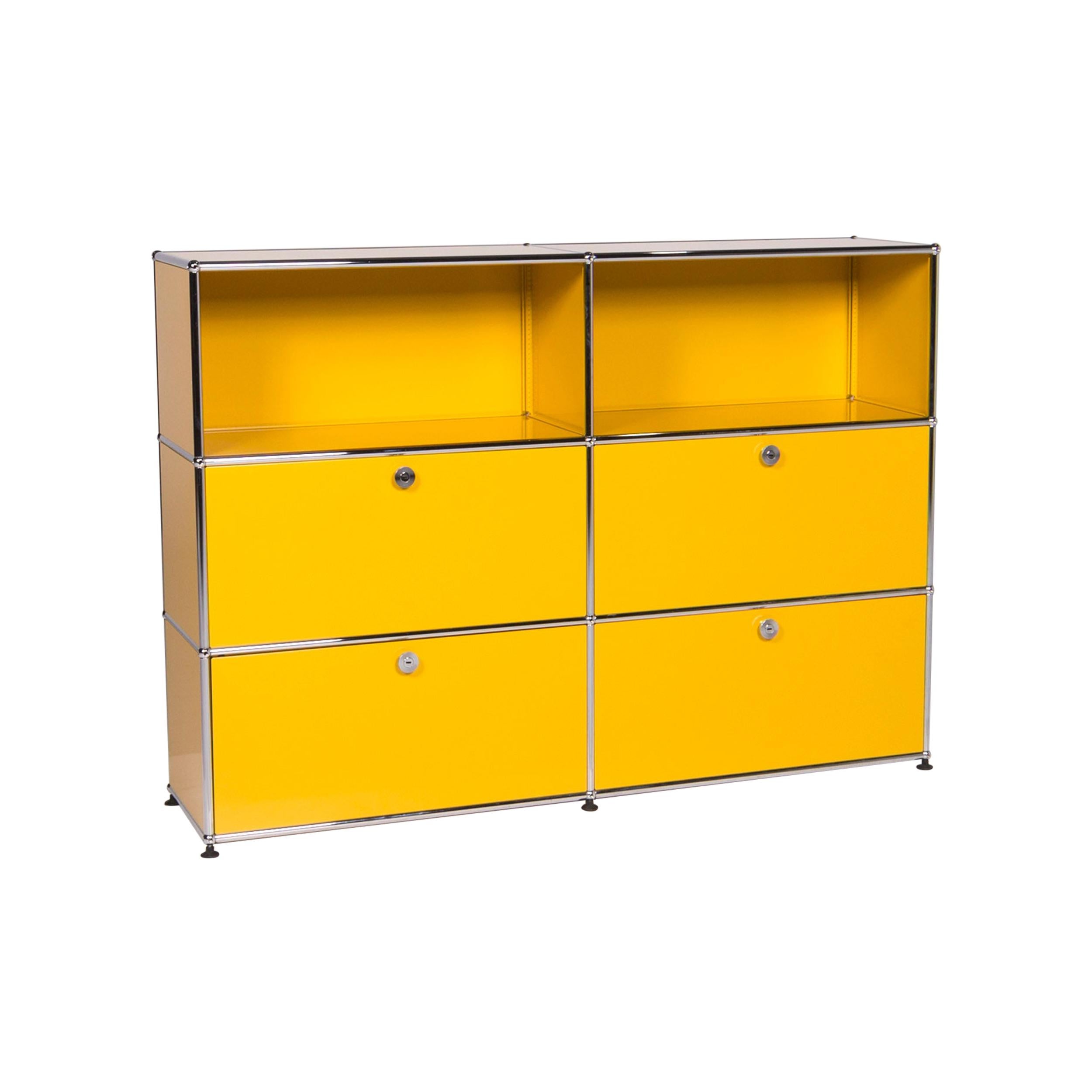 Usm Haller Metal Sideboard Yellow Shelf Office Furniture