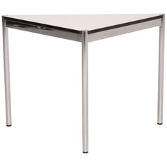 USM Haller Metal Table White Desk Chrome Corner Element