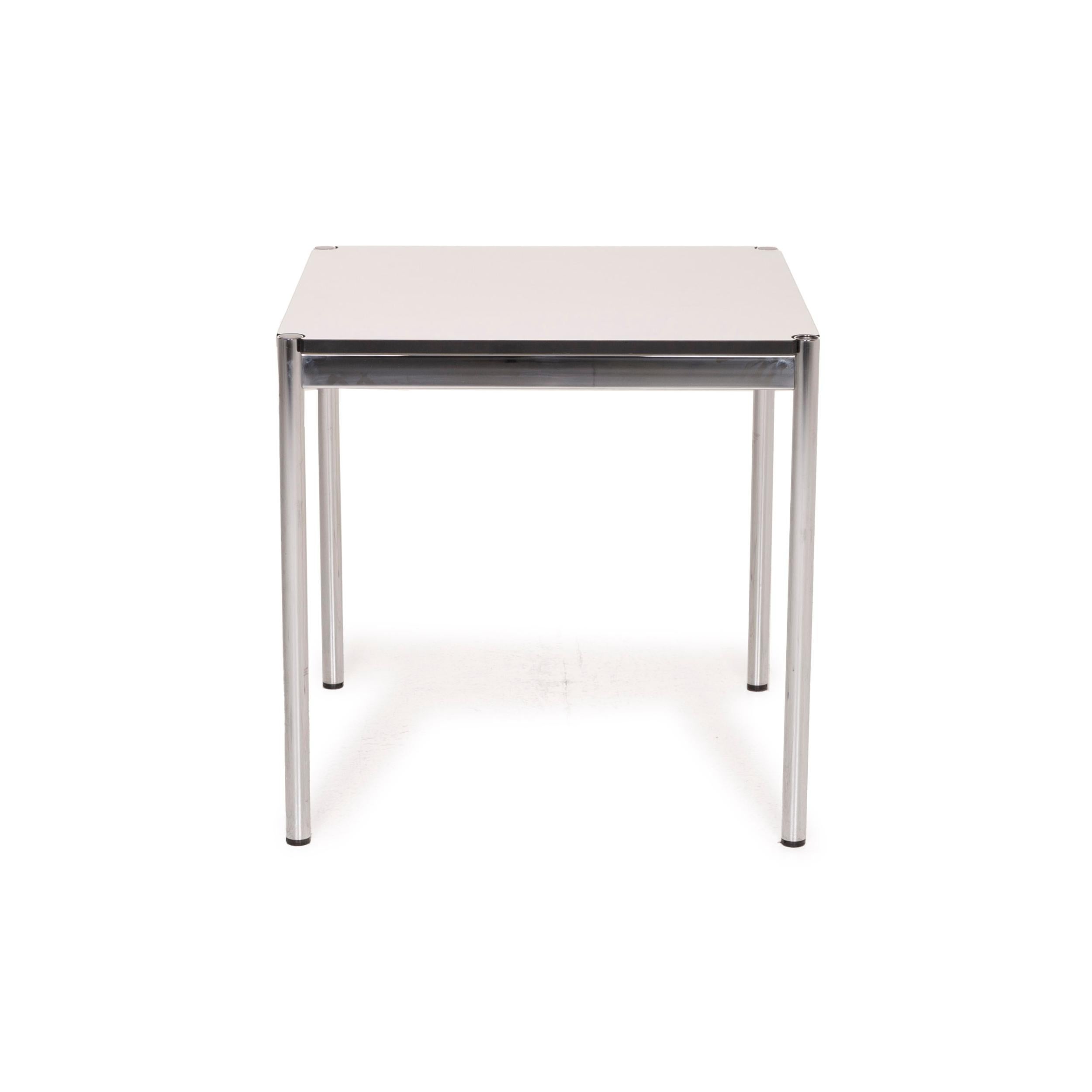 USM Haller Metal Table White Desk Chrome 2