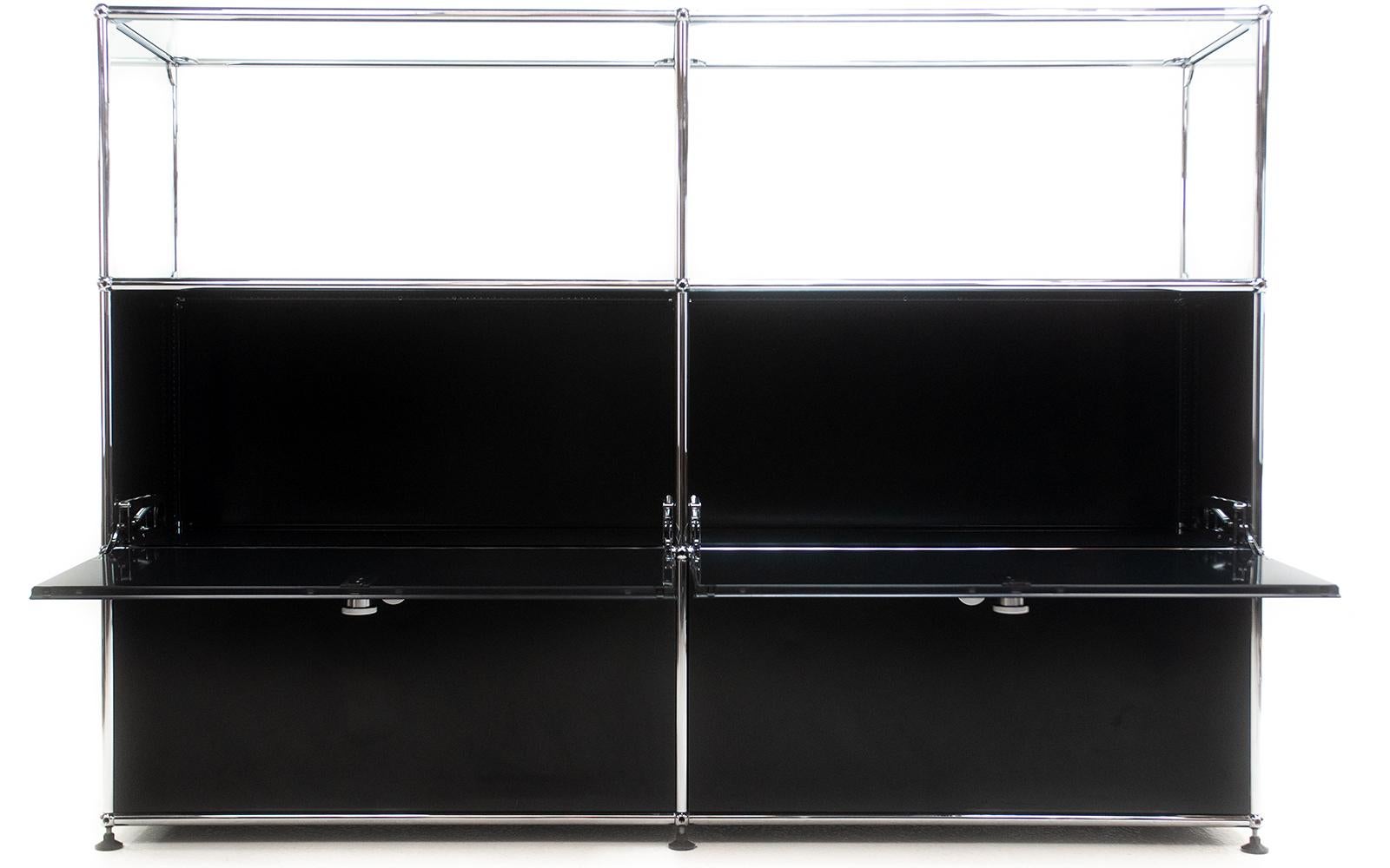 Details about   USM Haller Glass Supports, Black, Rare, 10 sets of 4 