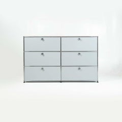 Usm Haller Sistema modulare a sei cassetti in grigio chiaro