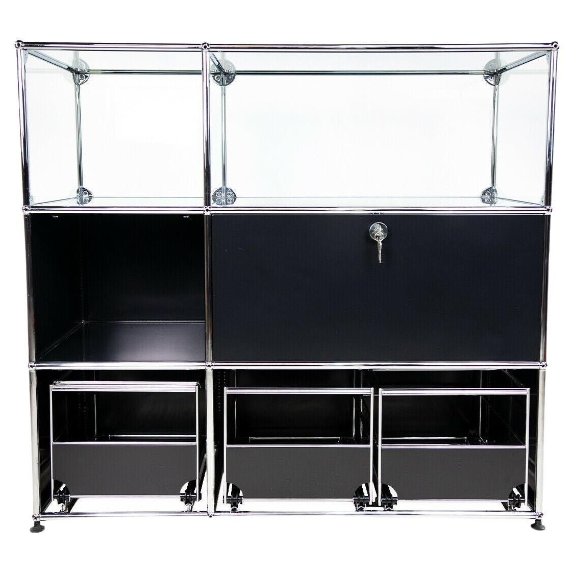 Usm Haller Metal Sideboard Yellow Shelf Office Furniture at 1stDibs