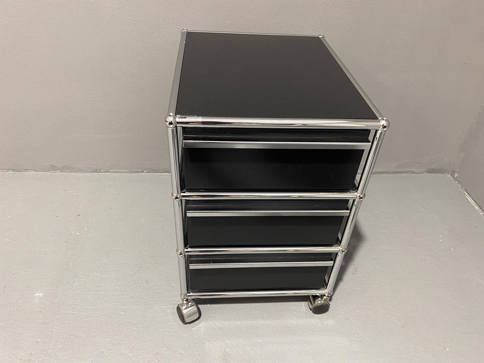Industrial USM Haller Pedestal V Storage System, 1970´s, Switzerland