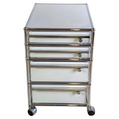 USM Haller Rollcontainer Büroschrank Rollen Design weiß Fritz