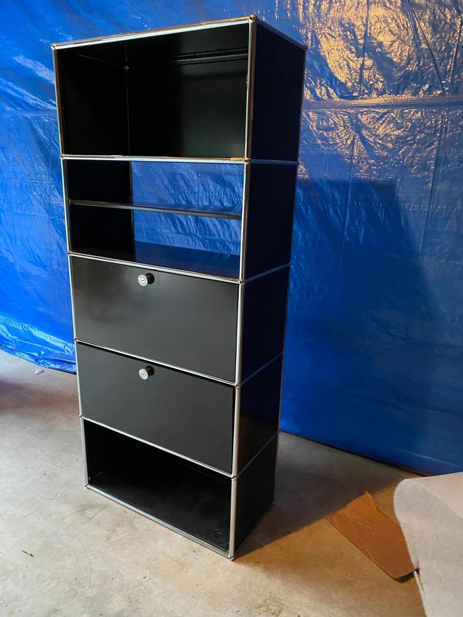USM Haller Shelving Cabinets In Excellent Condition In Sheffield, MA