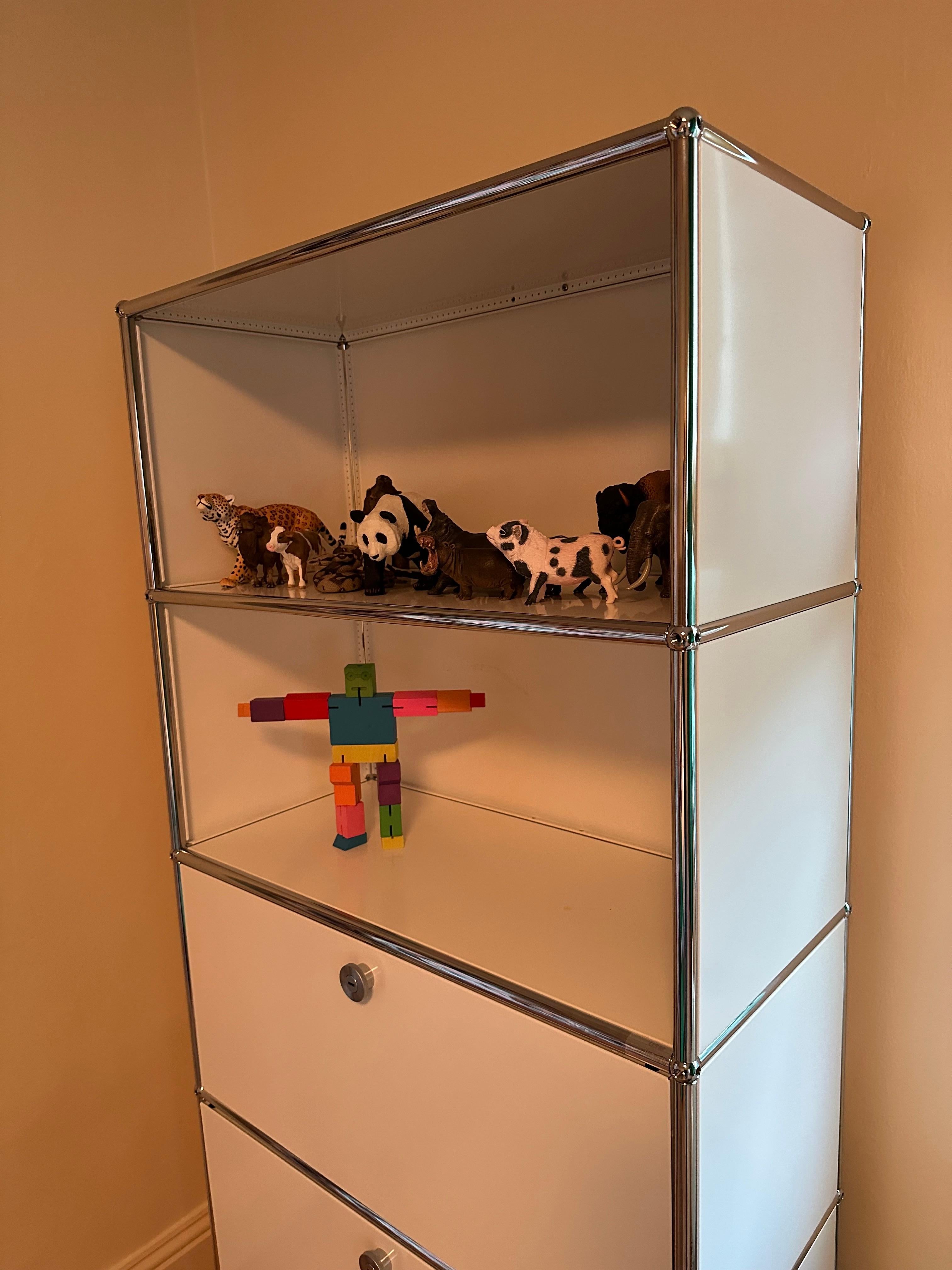 European USM Haller Shelving in Pure White in Stock