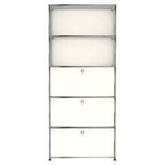 Retro USM Haller Shelving in Pure White in Stock