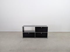 USM Haller Sideboard 2x2 schwarz 3 Türen Kommode Anrichte