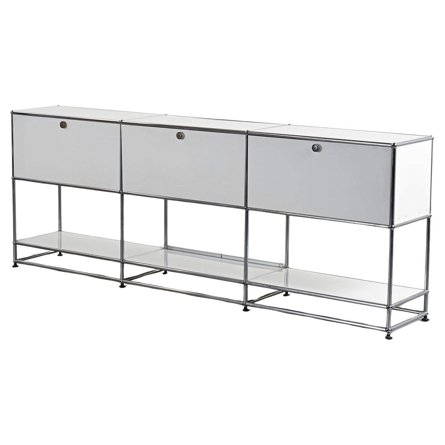 USM Haller Sideboard with Three Doors, Switzerland, circa 1970 For Sale