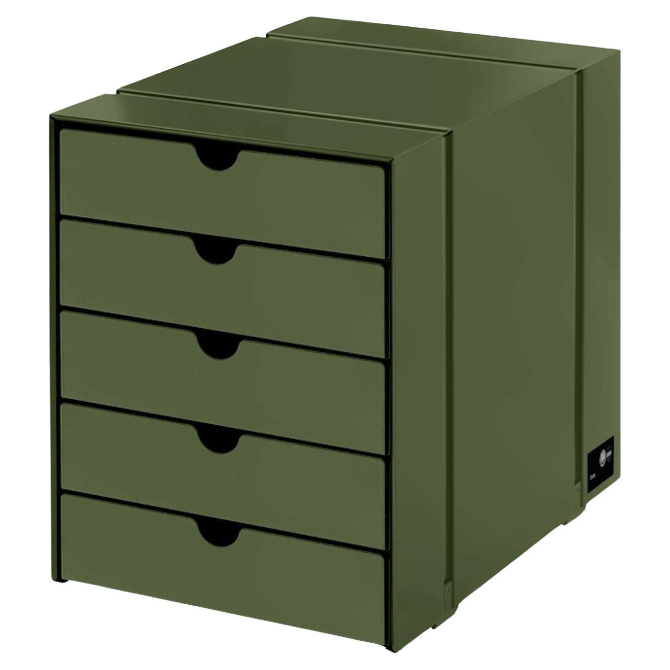 Set di 5 cassetti USM Inos dell'architetto svizzero Fritz Haller e Paul Schaerer in vendita