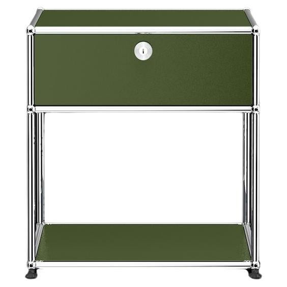 USM Olive Green Nightstand P2 Storage System