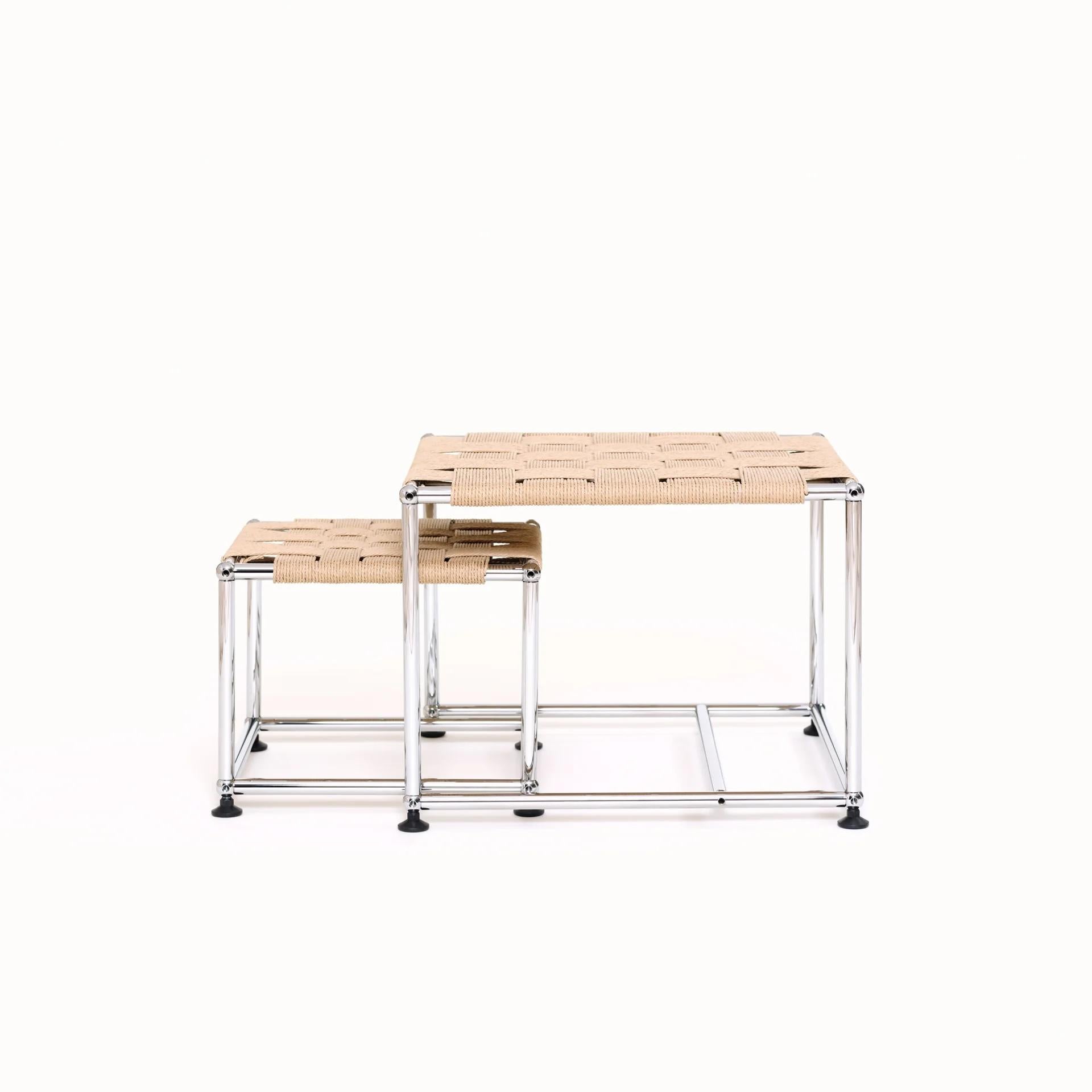 USM WS Nesting Tables  by Henry Julier In New Condition For Sale In New York, NY