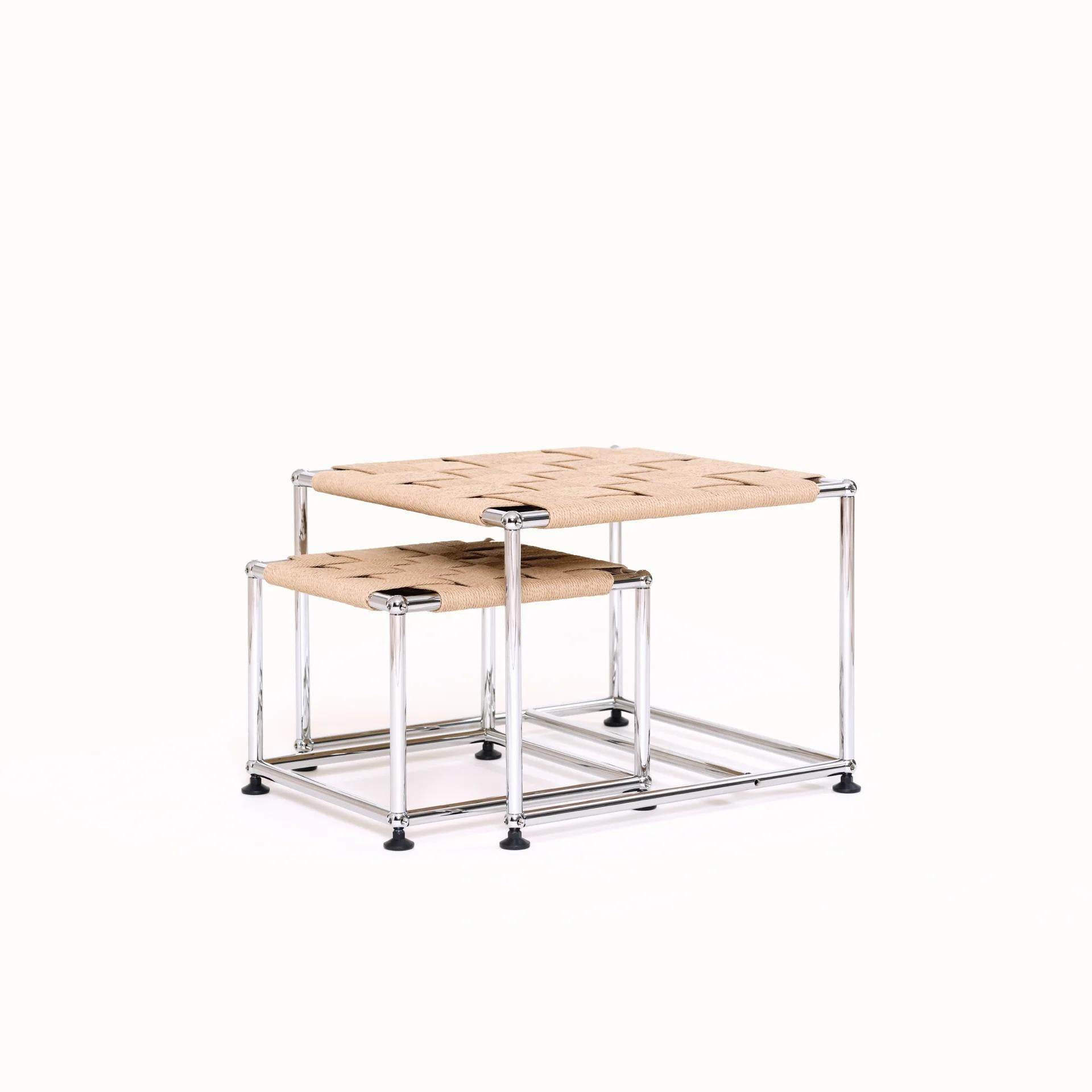 Contemporary USM WS Nesting Tables  by Henry Julier For Sale