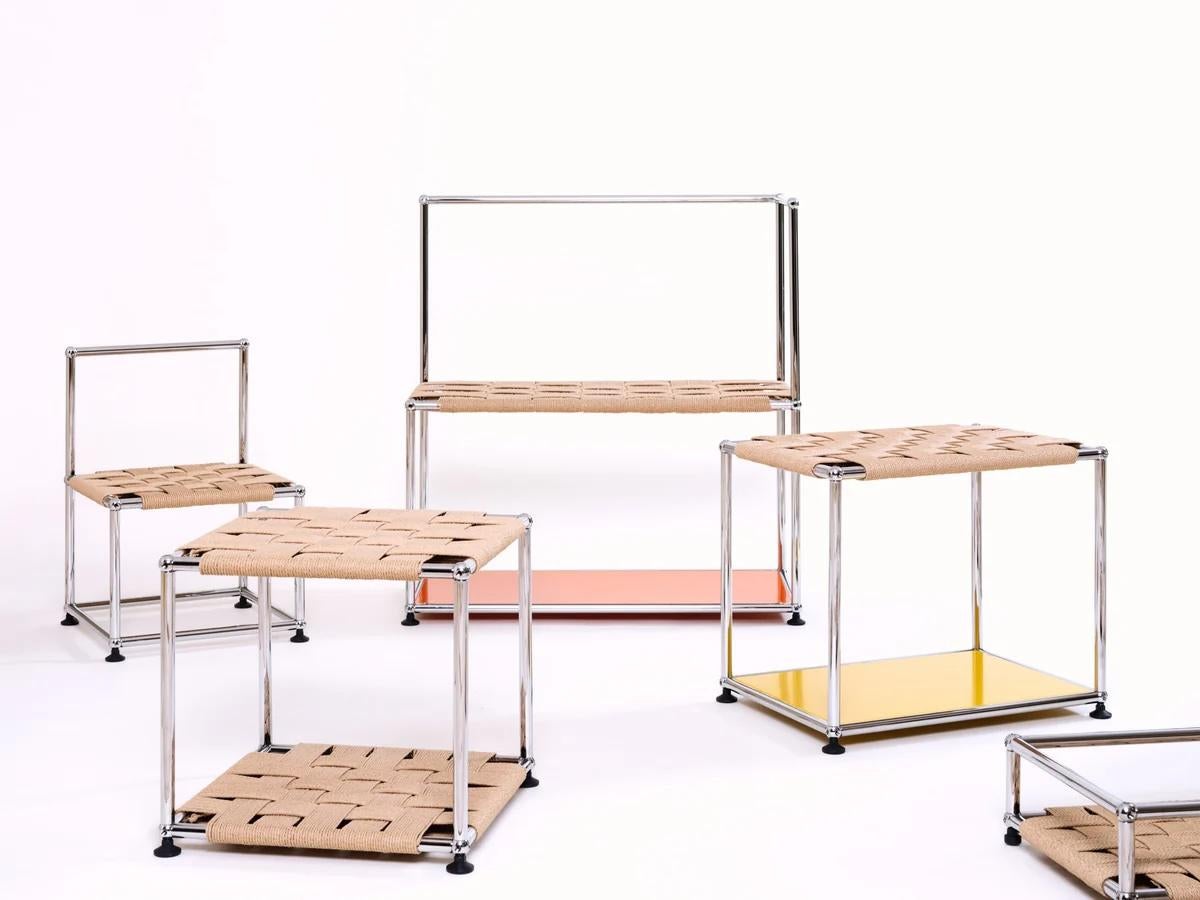 Table d'appoint USM WS + panneau inférieur de couleur personnalisable par Henry Julier en vente 9