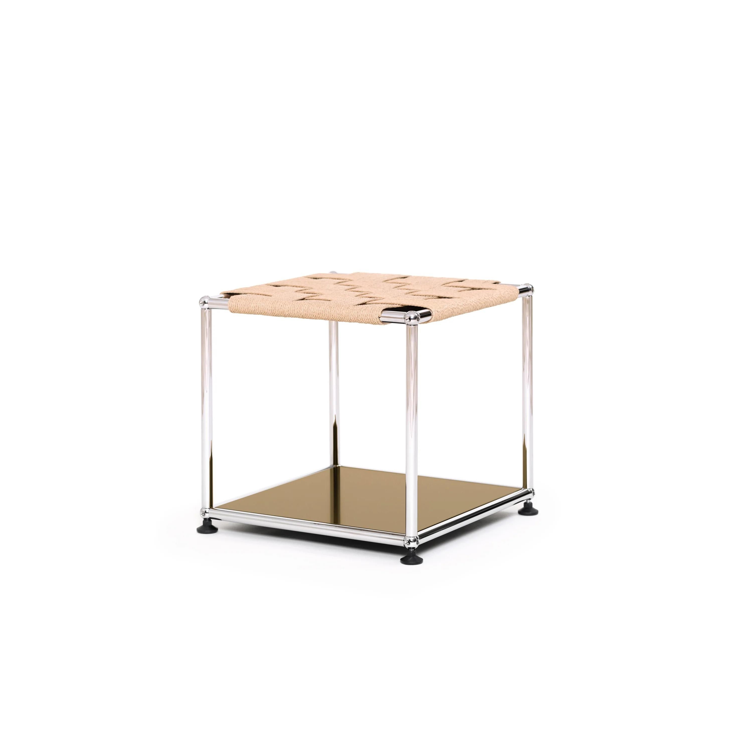 XXIe siècle et contemporain Table d'appoint USM WS + panneau inférieur de couleur personnalisable par Henry Julier en vente