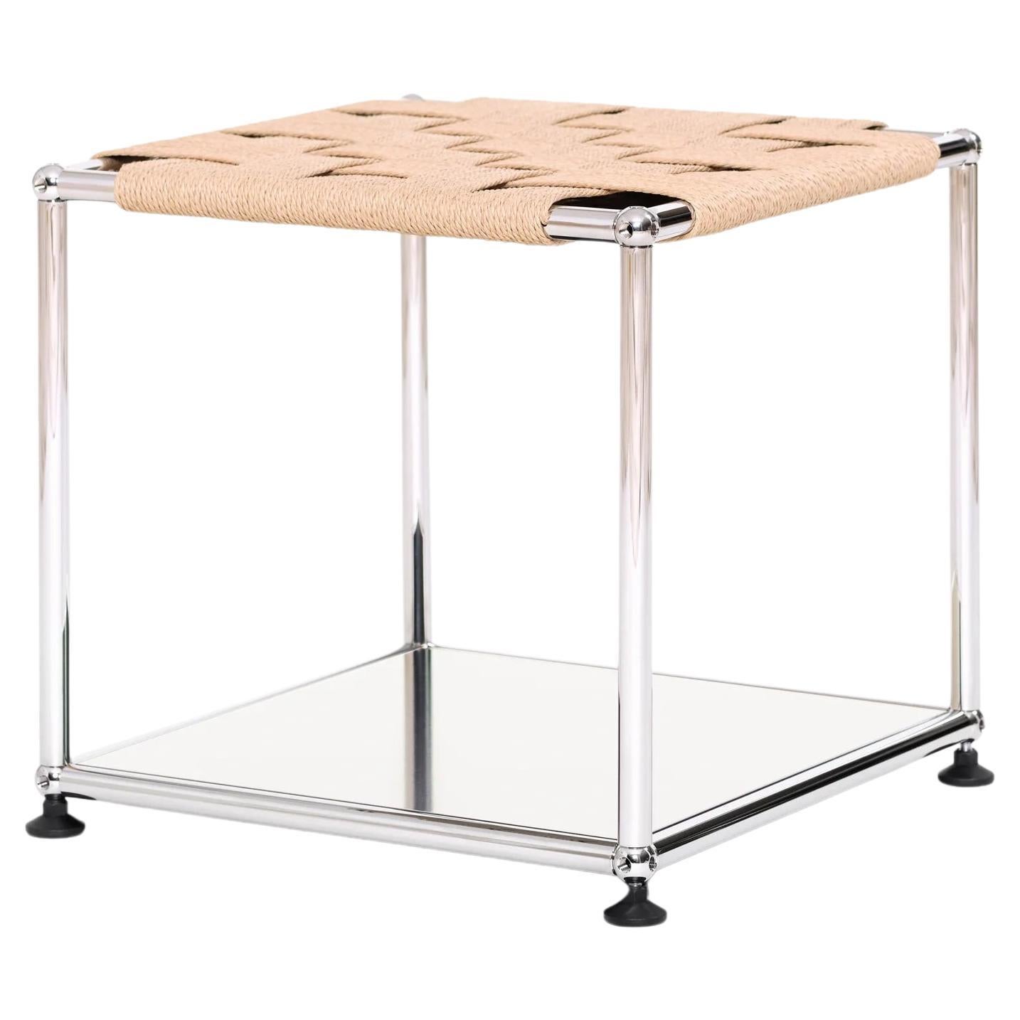 Table d'appoint USM WS + panneau inférieur de couleur personnalisable par Henry Julier