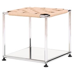 Table d'appoint USM WS + panneau inférieur de couleur personnalisable par Henry Julier