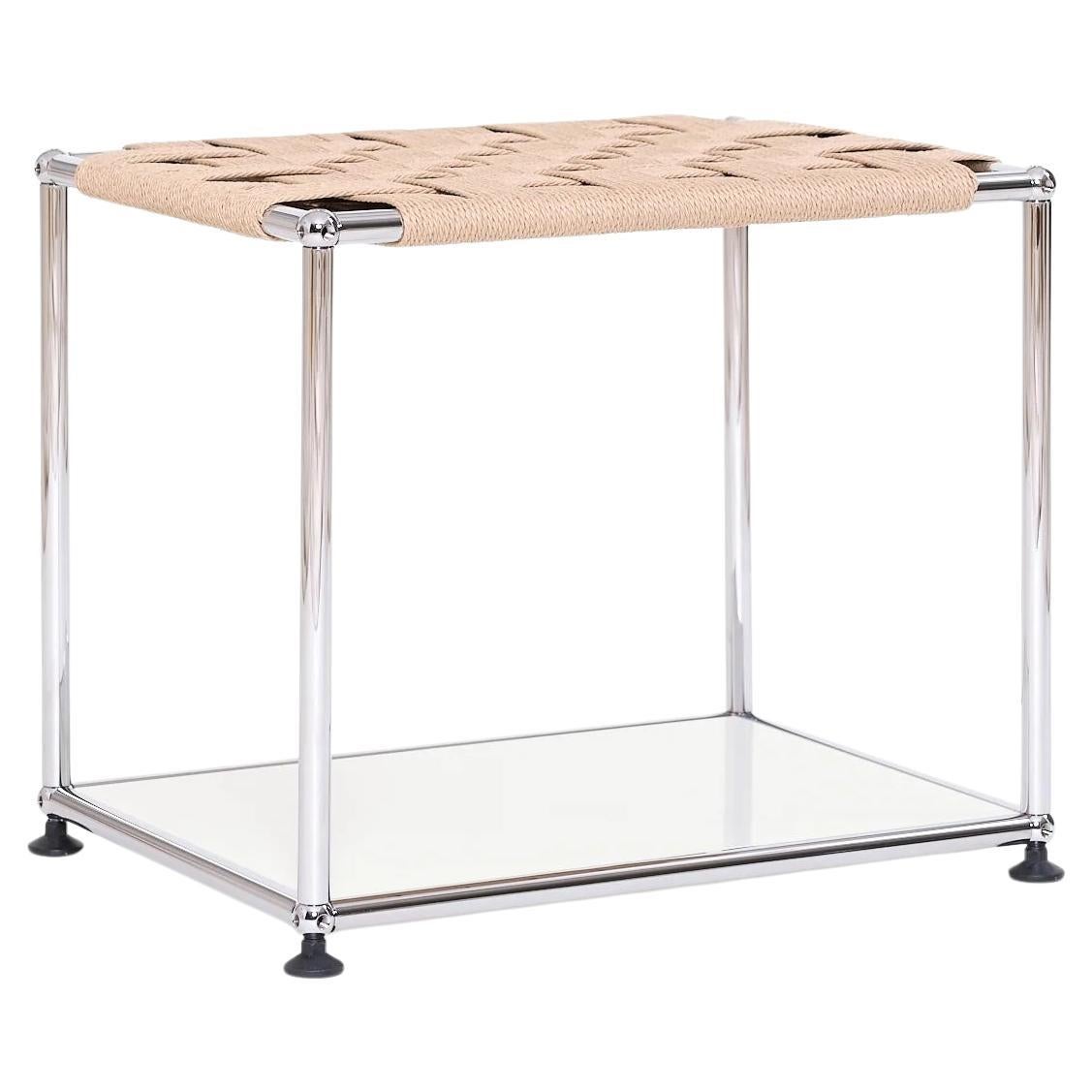 Tabouret USM WS + panneau inférieur de couleur personnalisable par Henry Julier