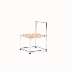 Chaise basse tissée USM WS par Henry Julier