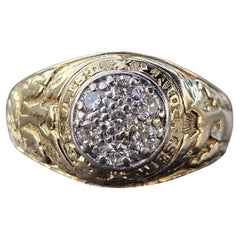 USMA Military West Point Diamond Signet Ring Bailey Banks Biddle 14k 7.5g sz 6.5 USMA Military West Point Diamond Signet Ring Bailey Banks Biddle 14k 7.5g sz 6.5