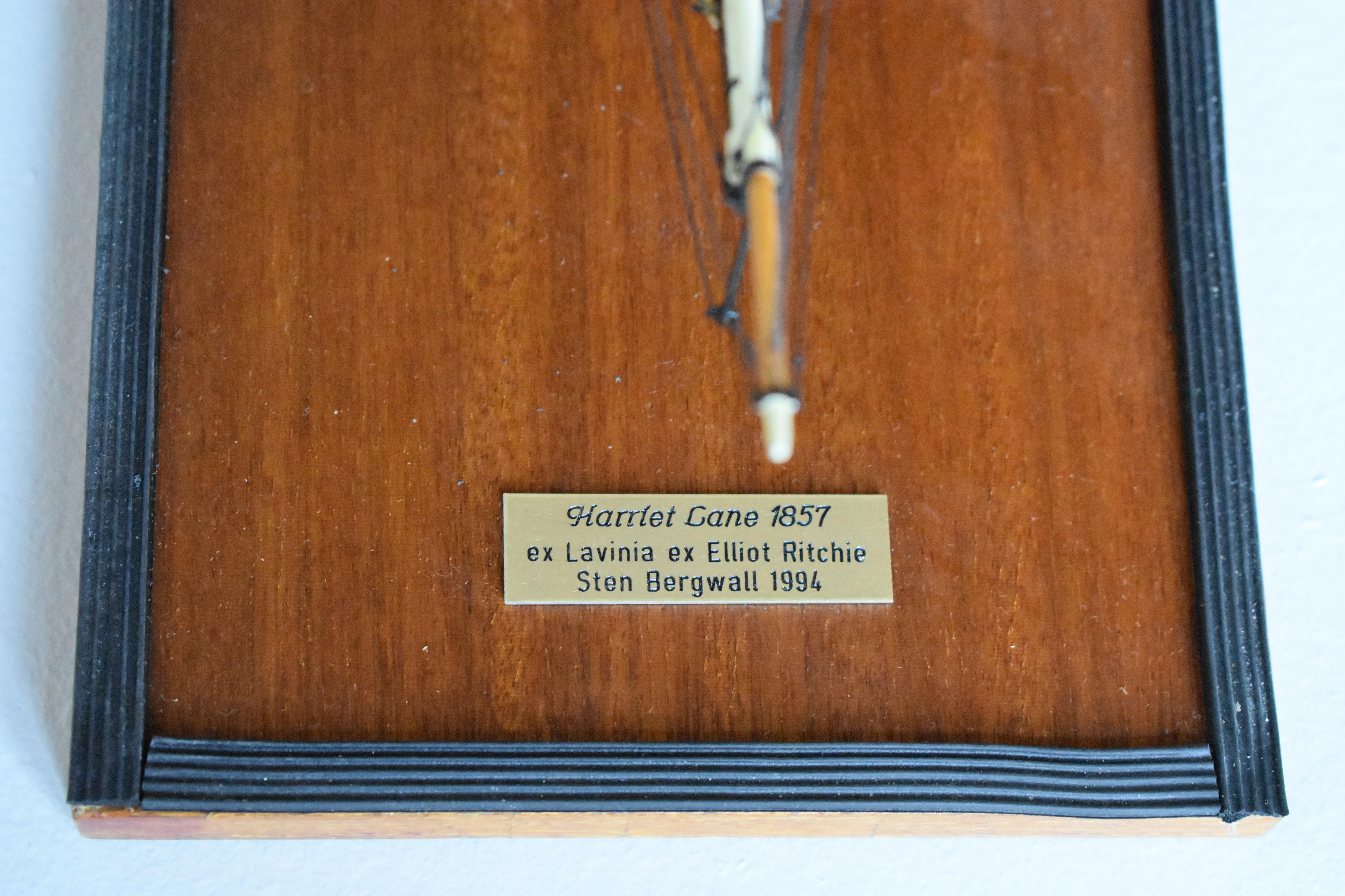 USRC Harriet Lane '1857' Modell in Holz, 1:144, Sten Bergwall, 1994 (Schwedisch) im Angebot