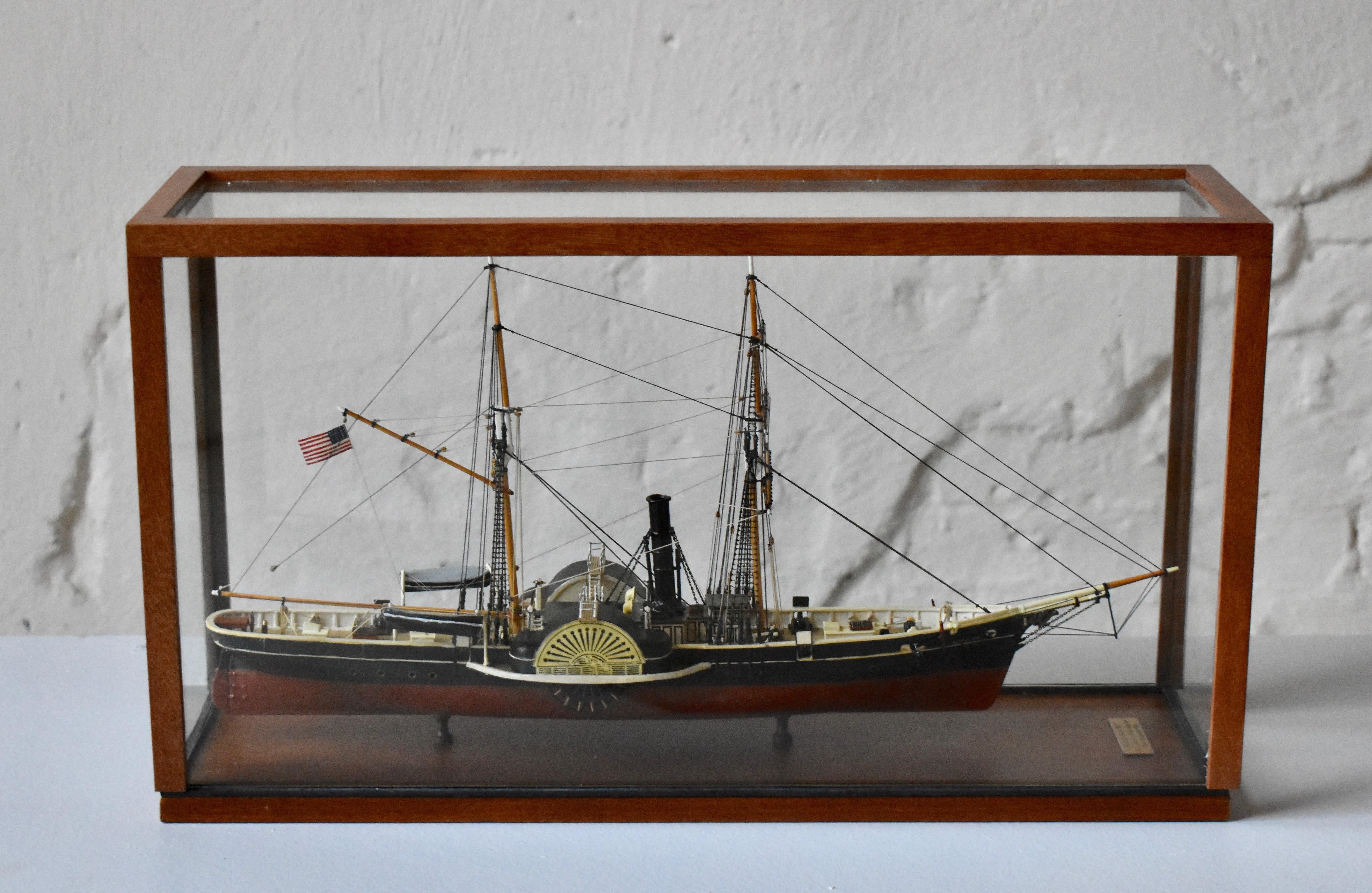 USRC Harriet Lane '1857' Modell in Holz, 1:144, Sten Bergwall, 1994 (Ende des 20. Jahrhunderts) im Angebot