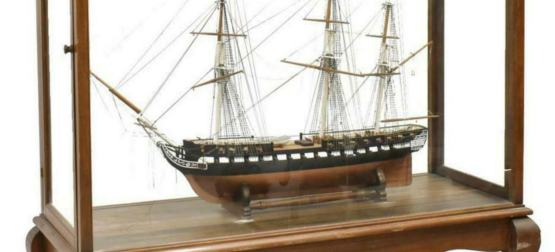 Other USS Constellation, Three Mast,  Large Display Case, Home Decor, Model Ship!! For Sale