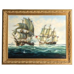 "USS Constitution in Battle" by Michael Whitehand