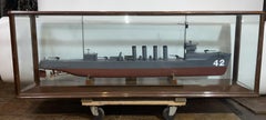 USS Jenkins Ship Model with Case