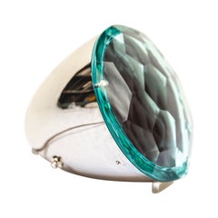 Table et lampadaire Ussari Bay Big en laiton et verre par Angela Ardisson