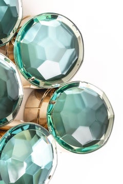 Ussari Bay Five, brass and glass wall lamp by Angela Ardisson