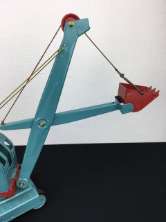 USSR Construction Excavator Toy, Pressed Steel, 1970