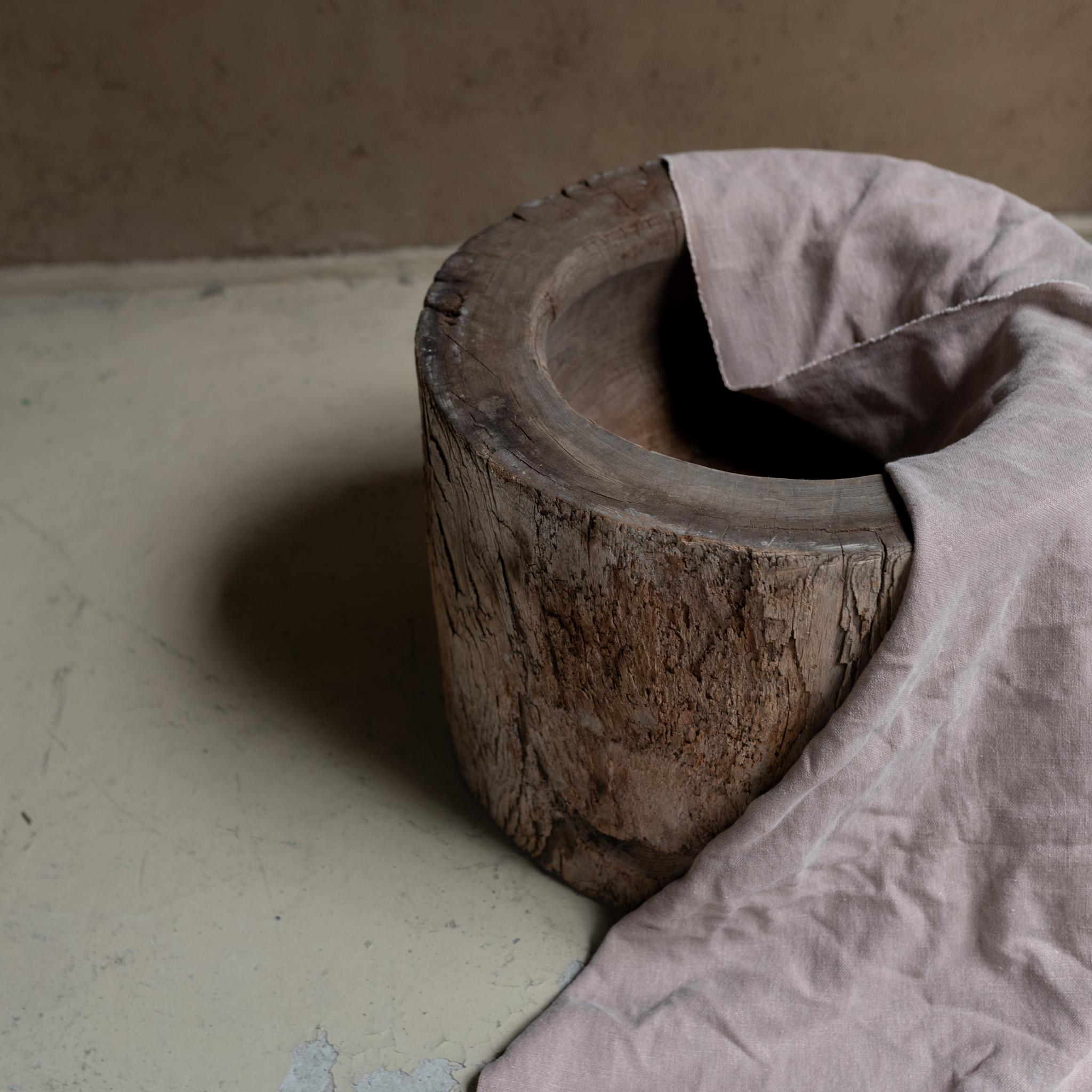 Bois « Usu », sculpté à la main, Wabi-sabi, début du 20e siècle, Japon en vente