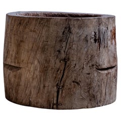 Antique "Usu", Hande-carved, Wabi-sabi, Early 20th Century, Japan