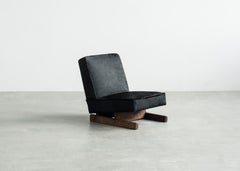 Ut 01 Cowhide and Walnut Sofa by Sing Chan